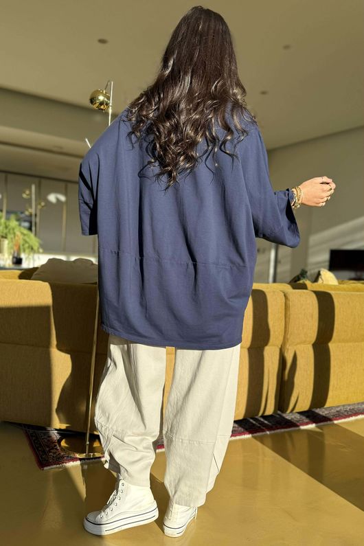 Lagen Nola Oversized Sweat Navy